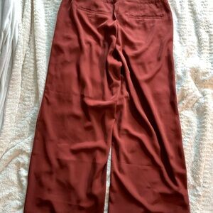 Banana Republic Women's Wide-Leg Pants in Deep Red